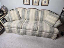 *SCALLOPED-BACK SOFA, 7'W X 32.75"H