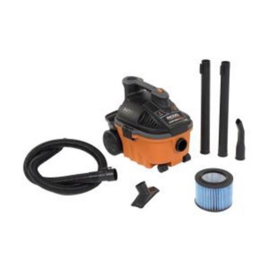 RIDGID 4 Gal. 5.0-Peak HP Portable Wet Dry Vac, $91.97 Est. Retail Value