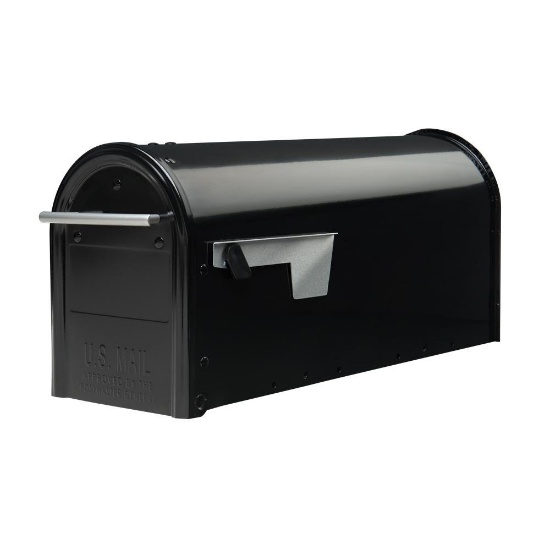 Franklin Post-Mount Mailbox in Black, $34.47 Est. Retail Value