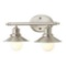 Home Decorators Collection 2-Light Brushed Vanity Light, $68.97 Est. Retail Value