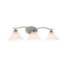 Hampton Bay Andenne 3-Light Brushed Nickel Vanity Light, $45.97 Est. Retail Value