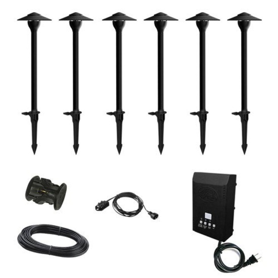 Hampton Bay Low-Voltage 10-Watt LED Outdoor Black Landscape Path Light , $114.97 Est. Retail Value