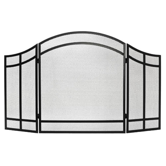 Salishan 3 Panel Fireplace Screen, $45.98 Est. Retail Value