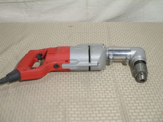 7 Amp 1/2 in. Corded Heavy Right-Angle Drill Kit, $249 Est. Retail Value