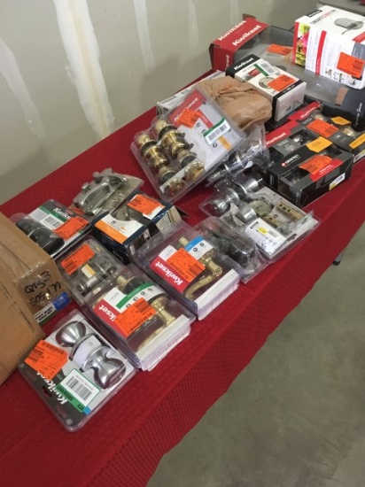 Assorted hardware , $336.85 Est. Retail Value