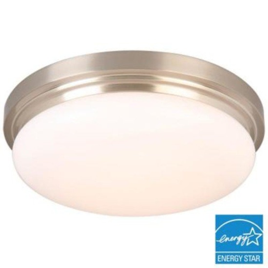 Hampton Bay 15 in. 180-Watt Equivalent Brushed Nickel Integrated LED, $68.97 Est. Retail Value