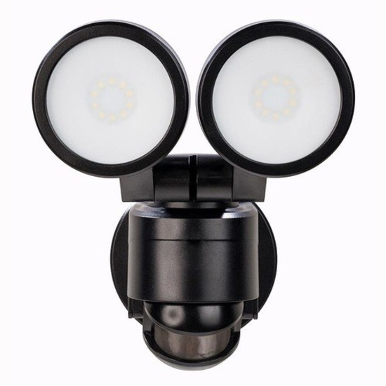 Defiant 180 Deg. Black Motion active Integrated LED Twin Head Flood Light, $45.97 Est. Retail Value