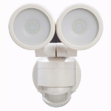 Defiant 180 Degree White Outdoor Integrated LED Twin Head Flood Light, $45.97 Est. Retail Value