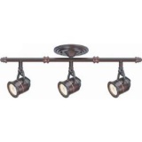 Hampton Bay Track 3-Light Antique Bronze Ceiling Bar Track Lighting, $54.02 Est. Retail Value