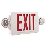 Lithonia Lighting Signage 2-Light Plastic LED White Exit Sign, $103.47 Est. Retail Value