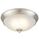Commercial Electric 11 in. 60-Watt Equivalent Integrated LED Flushmount , $45.95 Est. Retail Value