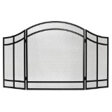 Salishan 3 Panel Fireplace Screen, $45.98 Est. Retail Value