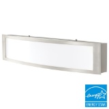 Home Decorators Collection 180-Watt Brushed Nickel LED Bath Light, $91.97 Est. Retail Value