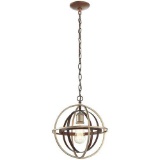 Home Decorators 1-Light Bronze and Champagne Pewter Orb Mini Pendant, $68.99 Est. Retail Value