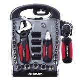 Husky 45-Piece Stubby-Handle Wrench and Socket Set: Work in Tight Areas, $22.97 Est. Retail Value