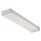 Lithonia Lighting 3324 2-Light White Fluorescent Flushmount Fixture, $25.83 Est. Retail Value