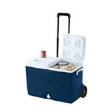 Rubbermaid Ice Chest / Cooler, Blue, 60-quart Wheeled (FG2A9002MODBL), $45.97 Est. Retail Value