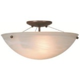 Hampton Bay Ceiling Mounted Lighting 2-Light Semi-Flush Glass Nut, $34.47 Est. Retail Value