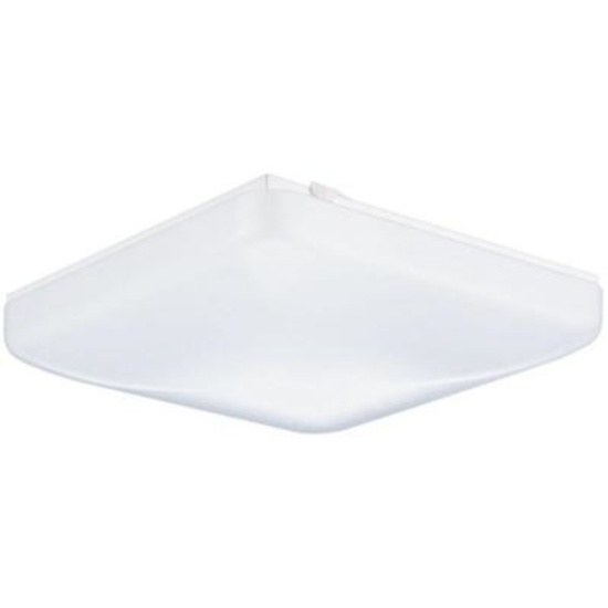 Lithonia Lighting 15 in. White LED Low-Profile Residential Square Flushmount, $45.97 ERV