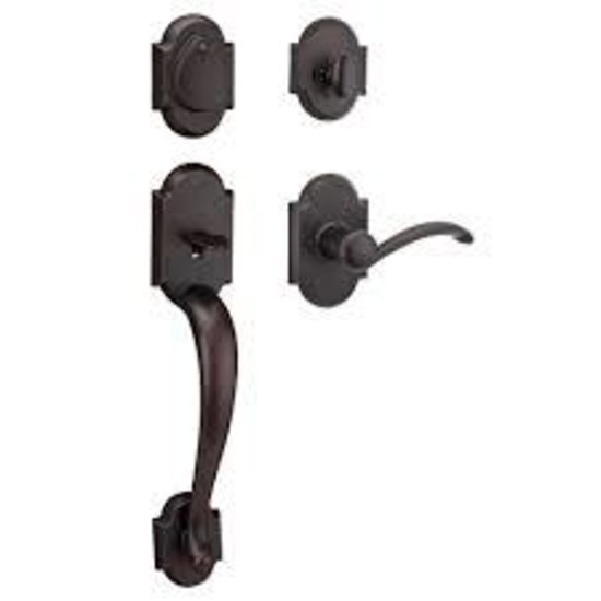 Kwikset Austin Venetian Bronze Single Cylinder Door Handleset, $154.1 ERV