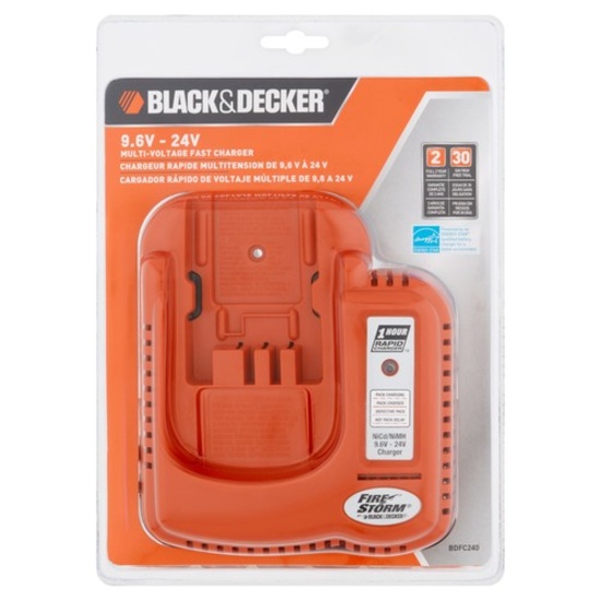 BLACK+DECKER BDFC240 9.6 Volt to 24 Volt Battery Charger For NST1024 Stri, $48.07 ERV