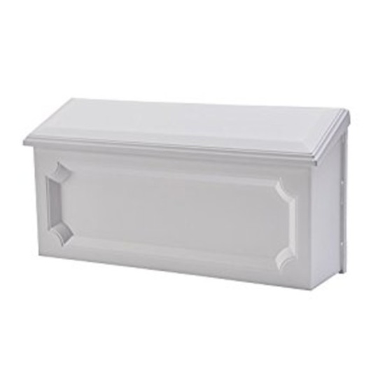 Gibraltar Mailboxes Windsor Rust-Proof Plastic White, Wall-Mount Mailbox, $25.2 Est.Retail Value