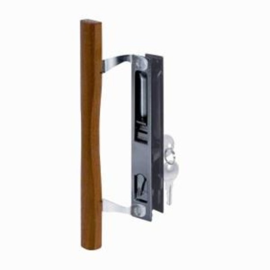 Prime-Line Flush Mounted Keyed Internal Hook Latch Mechanism with Wood Pull Handle, $26.59 ERV