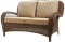 Hampton Bay Beacon Park Wicker Outdoor Loveseat with Toffee Cushions, $343.85 ERV