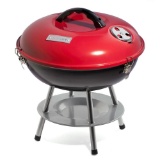 14 in. Portable Charcoal Grill in Red, $27.99 ERV