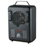 1500-watt Milkhouse Utility Electric Portable Heater With Thermostat - Black F2, $28.74 ERV