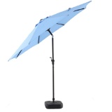 Hampton Bay 9 ft. Steel Patio Umbrella in Periwinkle, $68.98 ERV