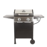 Dyna-Glo 2-Burner Open Cart Propane Gas Grill in Stainless Steel and Black. $159.85 ERV
