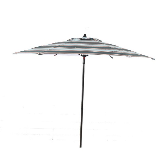 Hampton Bay 7-1/2 ft. Steel Patio Umbrella in Charleston Stripe, $31.28 Est. Retail Value