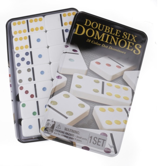 Double Six Dominoes in Tin. $6.76 ERV