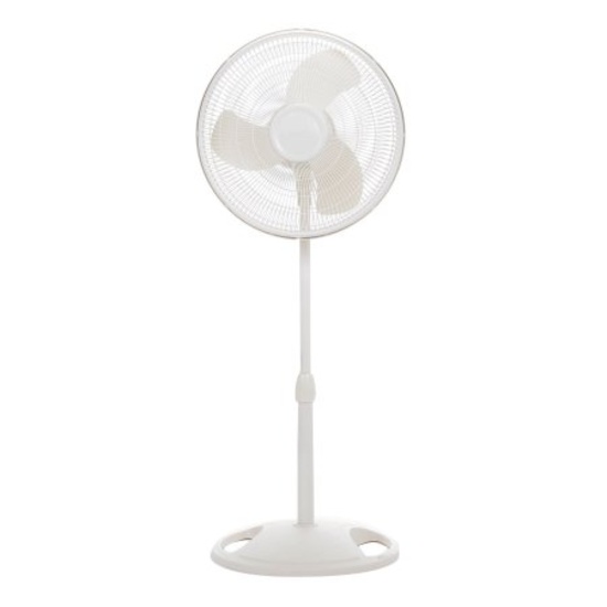 Lasko 16" Oscillating Pedestal Stand 3-Speed Fan, Model #S16200, White. $21.67 ERV