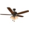 Hampton Bay Rockport 52 in. Indoor Oil Rubbed Bronze Ceiling Fan with Light Kit. $86.22 ERV