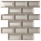 MARAZZI Decor Accents Silver 12 in. x 12 in. x 8 mm Glass Brick Joint Mosaic Wall Tile. $18.38 ERV