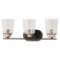 Progress Lighting Inspiration 23.19 in. 3-Light Antique Bronze Bath Light. $103.47 ERV