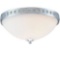 Hampton Bay 13.6 in. 2-Light Polished Chrome Flushmount with Frosted Glass Shade. $65.53 ERV
