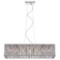 Home Decorators Collection 7-Light Chrome Pendant with Woven Rectangular Shade. $263.35 ERV