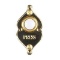 Hampton Bay Wired Lighted Door Bell Push Button, Polished Brass. $10.32 ERV