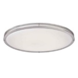 Hampton Bay Brushed Nickel LED Oval Flushmount. $171.35 ERV