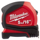 Milwaukee 5 m/16 ft. Compact Tape Measure; BESSEY Clutch Clamp Set (4-Piece). $35.60 ERV