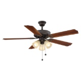 Hampton Bay Brookhurst 52 In. Indoor Oil Rubbed Bronze Ceiling Fan. $80.49 ERV