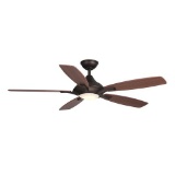 Home Decorator Collection Petersford 52in. Integrated LED Oil Rubbed Bronze Ceiling Fan. $188.60 ERV