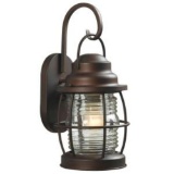 Hampton Bay Harbor 1-Light Copper Outdoor Medium Wall Lantern. $80.47 ERV