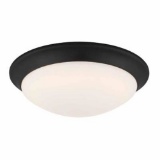 Commercial Electric 11 in. 120-Watt Equivalent Satin Bronze Integrated LED Flushmount. $34.47 ERV