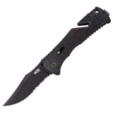 SOG Trident Partially Serrated Folding Utility Knife. $57.47 ERV