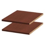 Modifi 13-5/8 in. W x 0.75 in. H x 14-3/8 in. D Melamine Adjustable Shelf in Mocha. $21.83 ERV