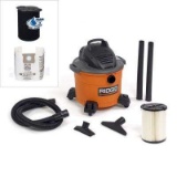 RIDGID 9 Gal. 4.25-Peak HP Wet Dry Vac with Wet Filter and Dust Bags (2-Pack). $105.70 ERV